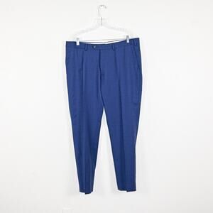 Suitsupply Men's 44R Brescia Suit Pants in Blue Wool